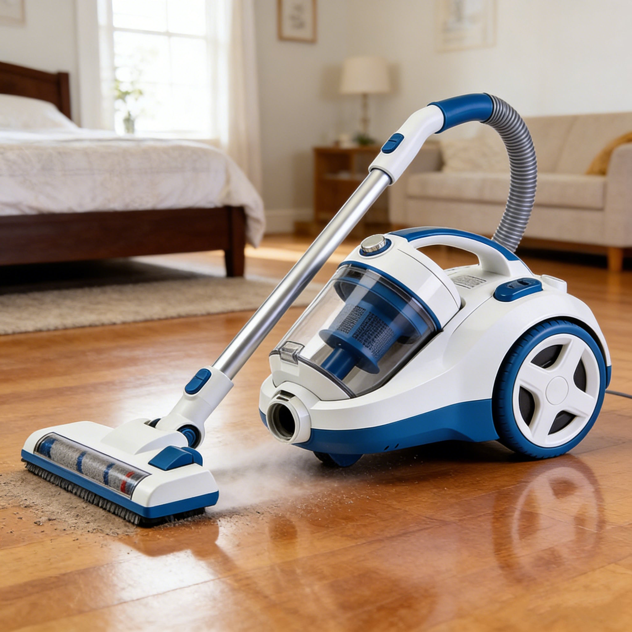 WHALL WhirlWind Bagless Canister Vacuum, 2.5L Lightweight Vac for Carpets & Hard Floors
