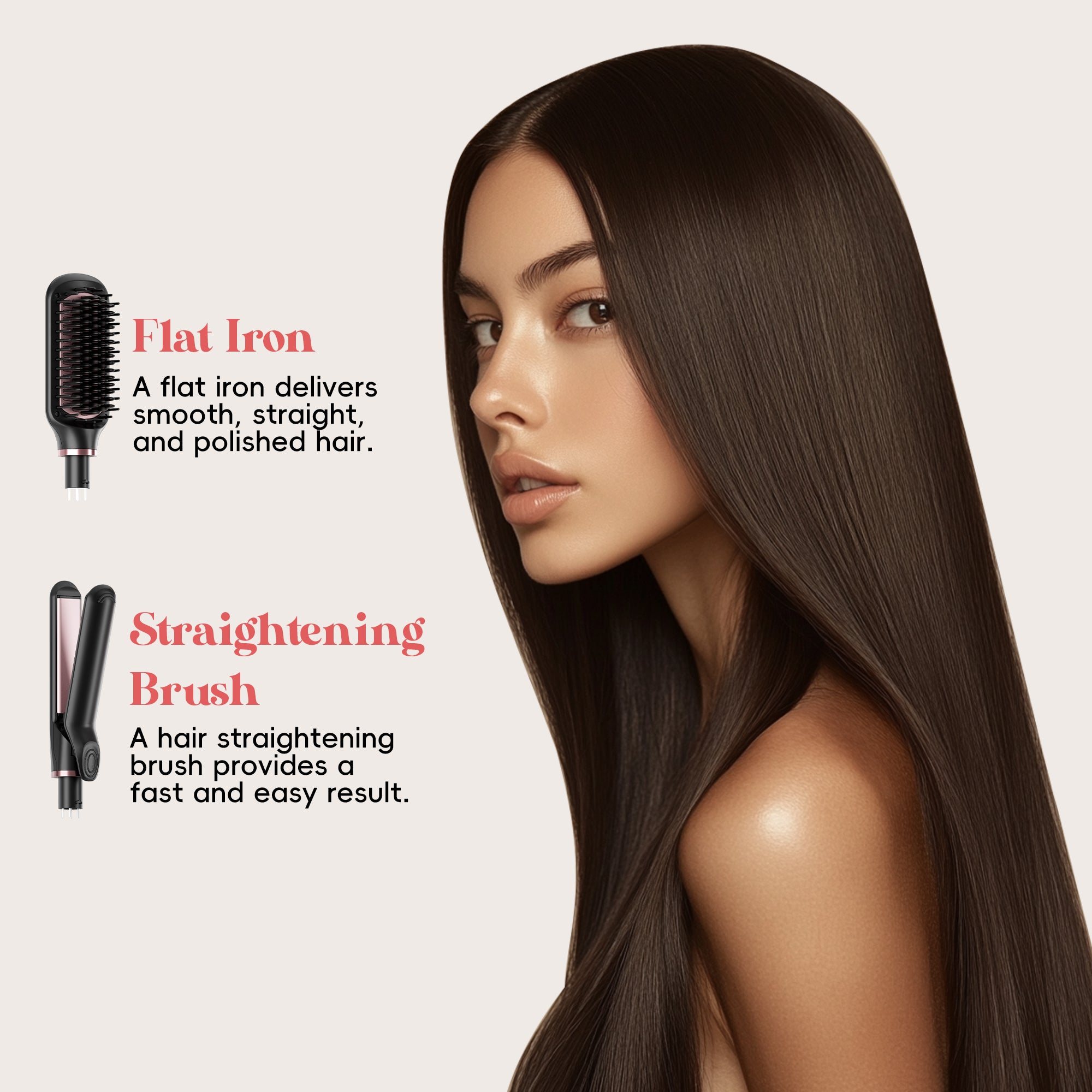 NICEBAY Hair Dryer Brush, 4 in 1 Multi Hair Styler, Professional Brush for Curling Volumizing Straightening Waves Styling, Salon Tools