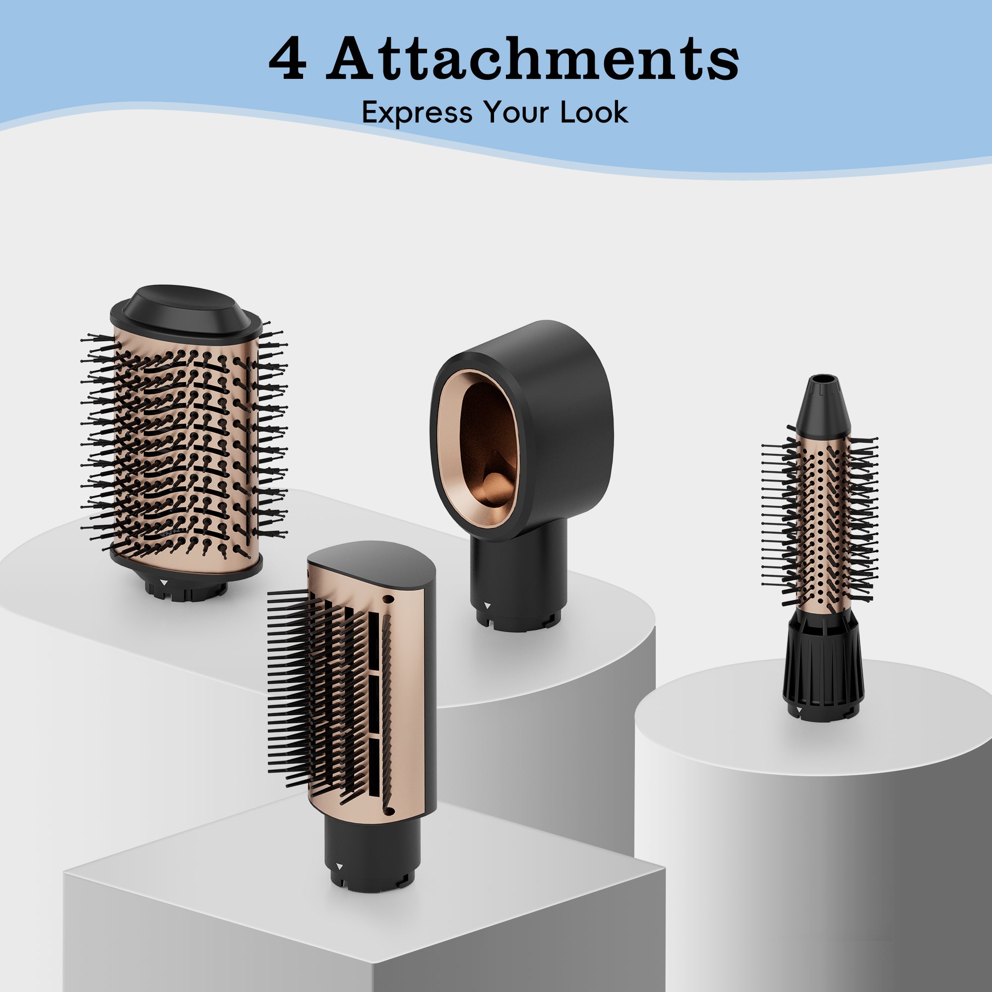NICEBAY Hot Air Hair Brush, Blow Dryer Brush, Hot Air Styling Brush, Blowout Brush, Hair Dryer Brush for All Hair Types