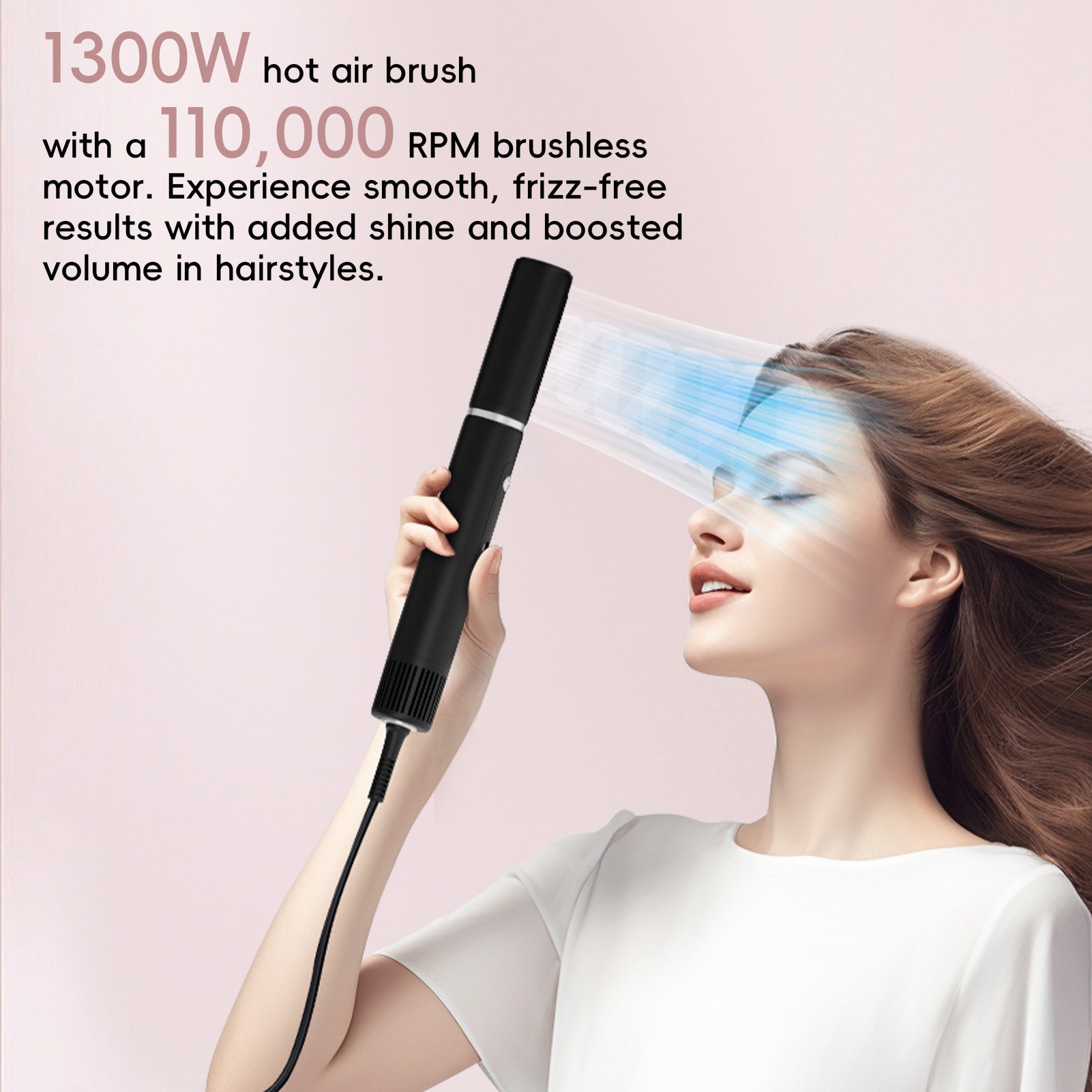 NICEBAY Hair Dryer Brush, High Speed Blow Dryer Brush, Hot Air Styler, Hot Air Styling Brush, Hair Styler