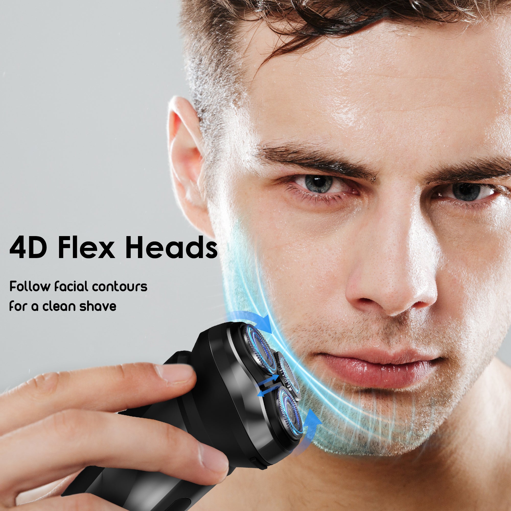 Nicebay Electric Razor for Men,Wet/Dry Shaver LED,Waterproof Cordless Portable Razor