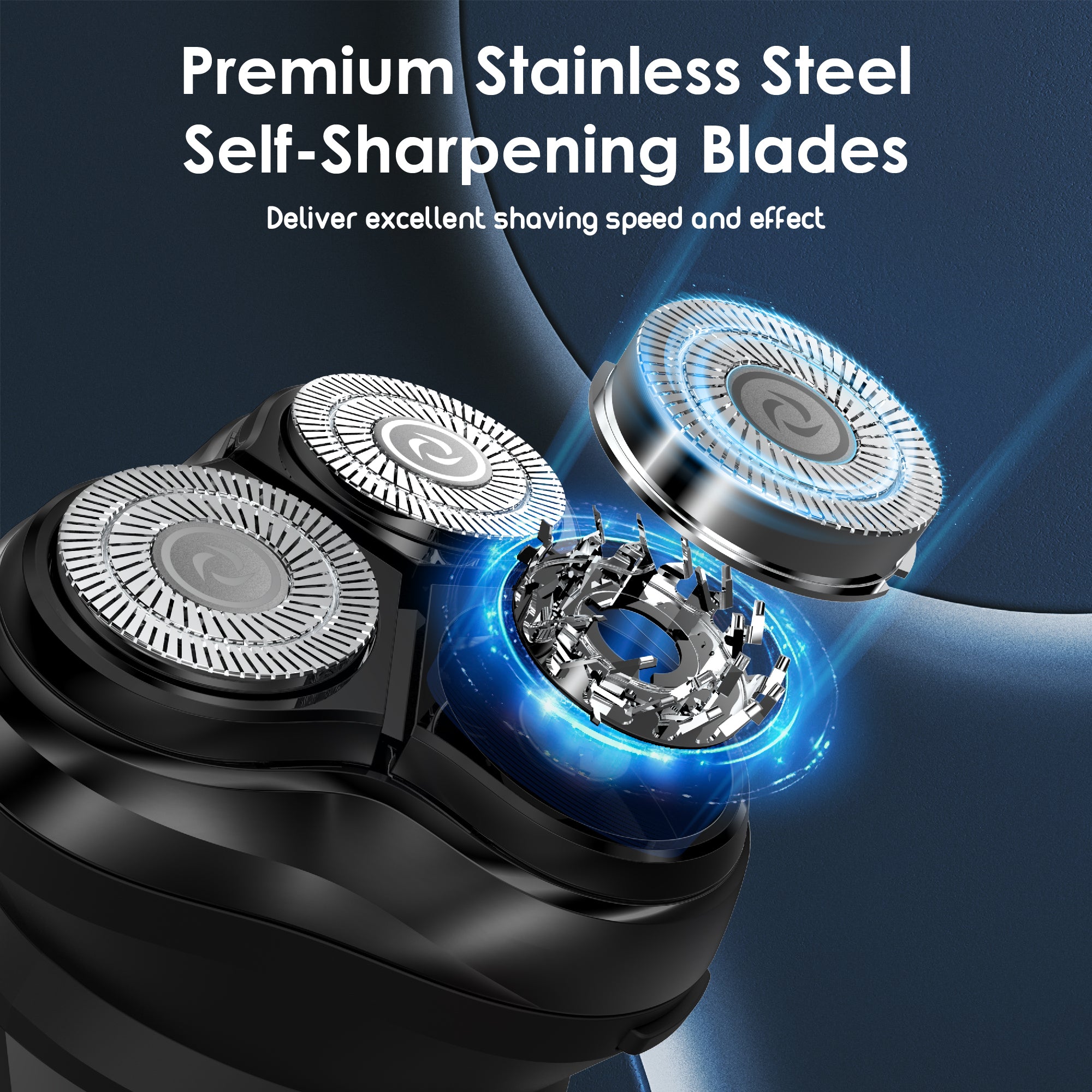 Nicebay Electric Razor for Men,Wet/Dry Shaver LED,Waterproof Cordless Portable Razor
