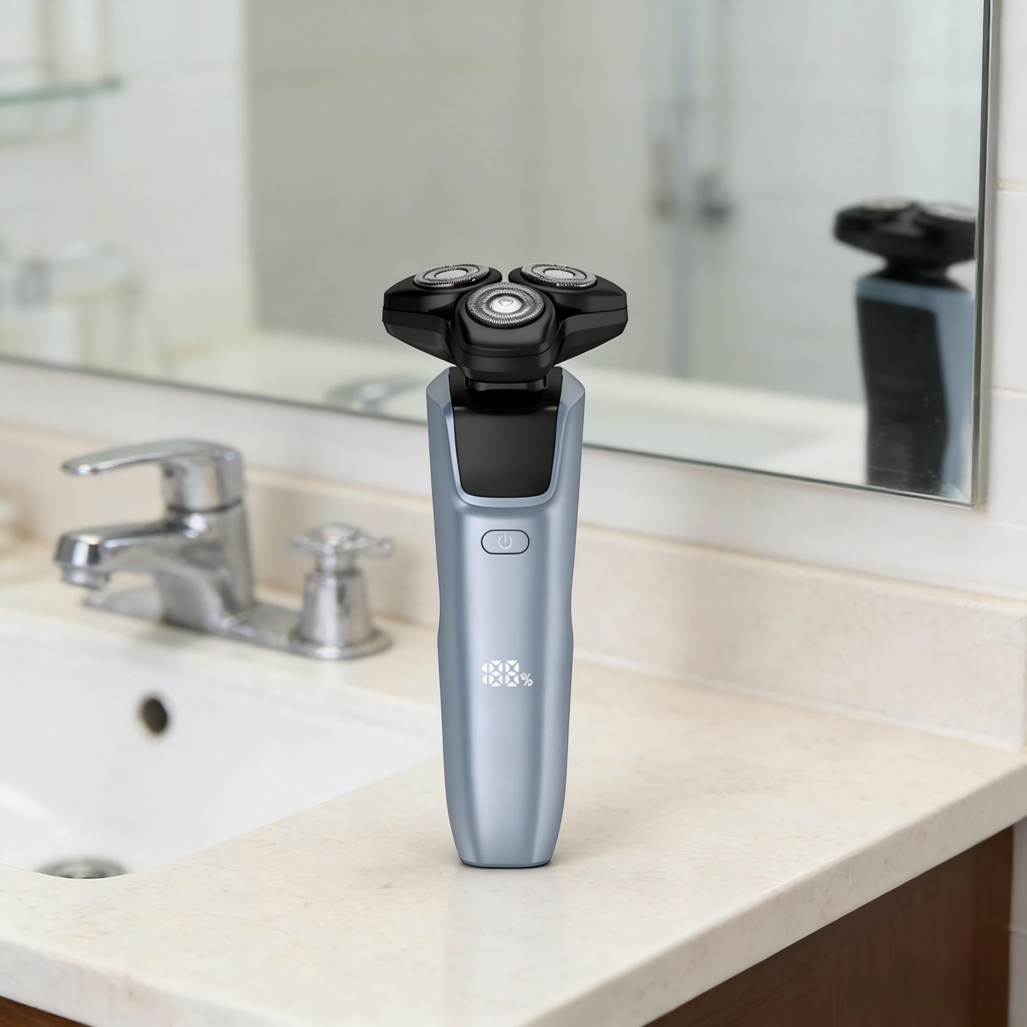 NICEBAY Electric Razor for Men, Men's Electric Shaver, 3-Blade Rotary Shaving System