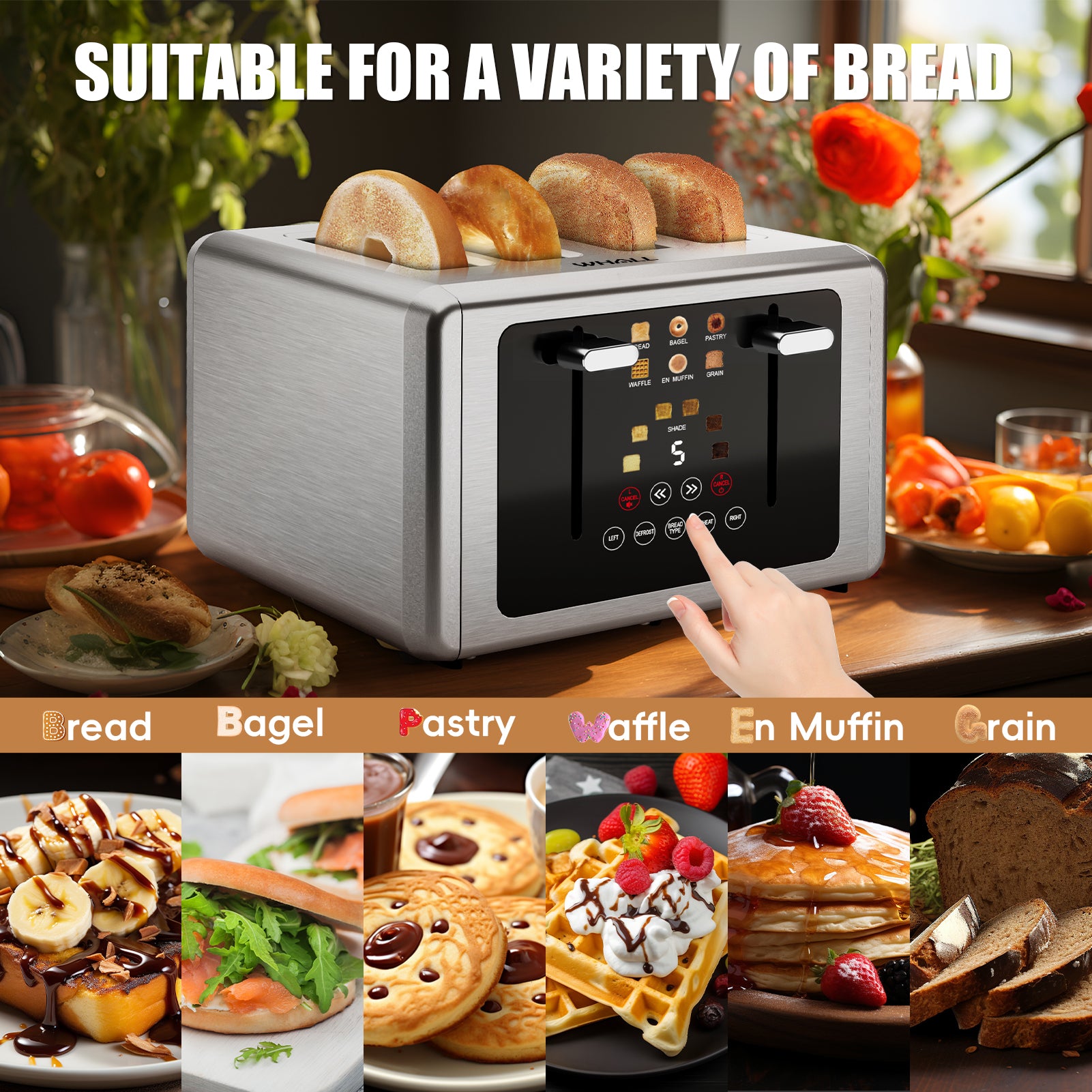 WHALL 4 Slice Toaster for BestBuy