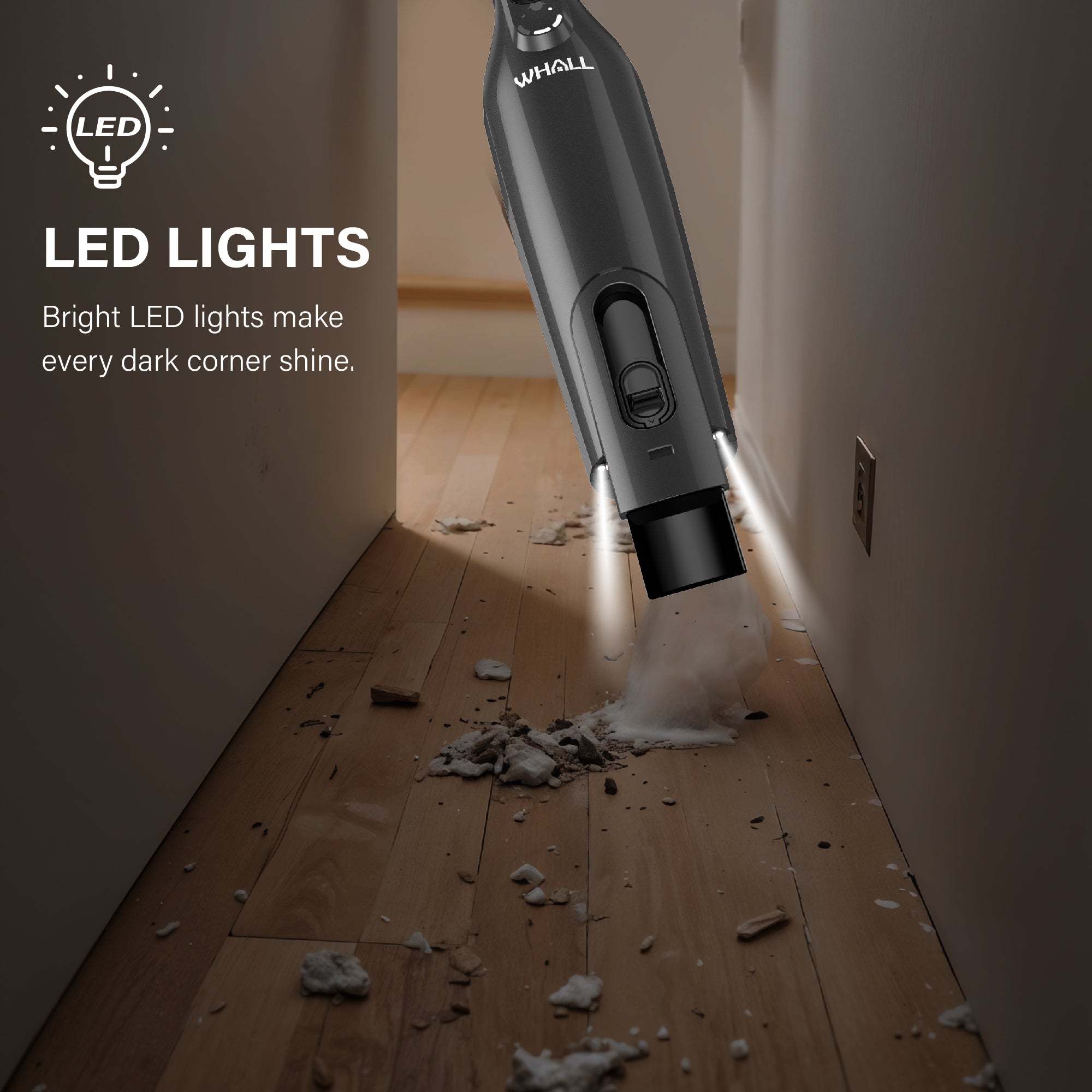 WHALL Handheld Cordless Vacuum, Hand Vac with Powerful Strong Suction
