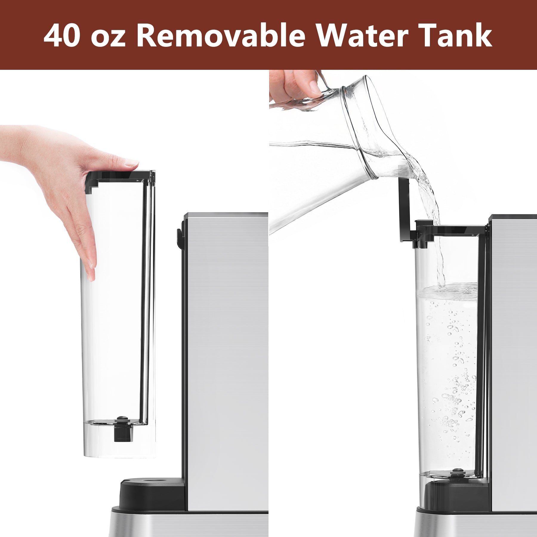 WHALL 20 Bar Home Espresso Machine with Milk Frother,Coffee Maker, 40oz Water Tank