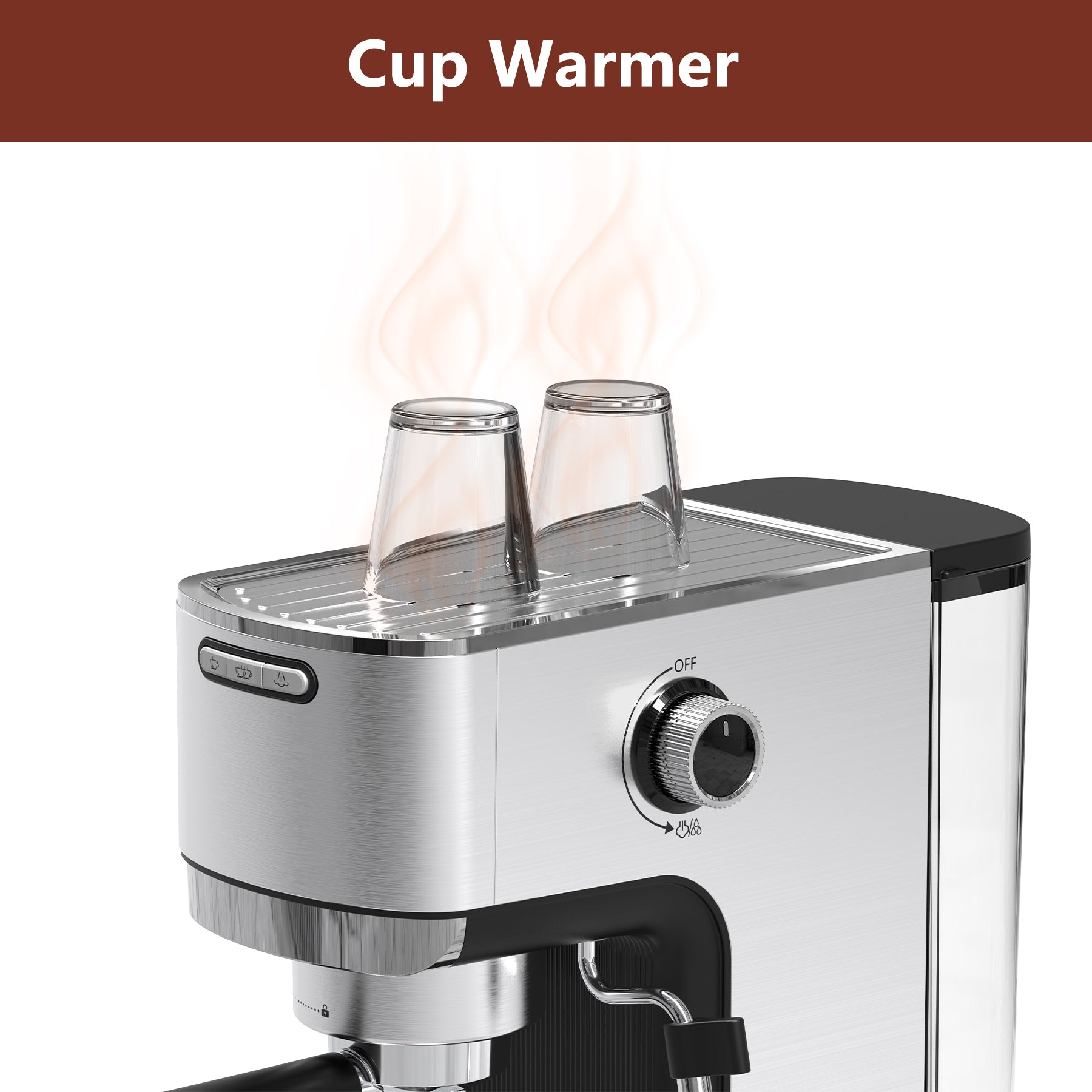 WHALL 20 Bar Home Espresso Machine with Milk Frother,Coffee Maker, 40oz Water Tank
