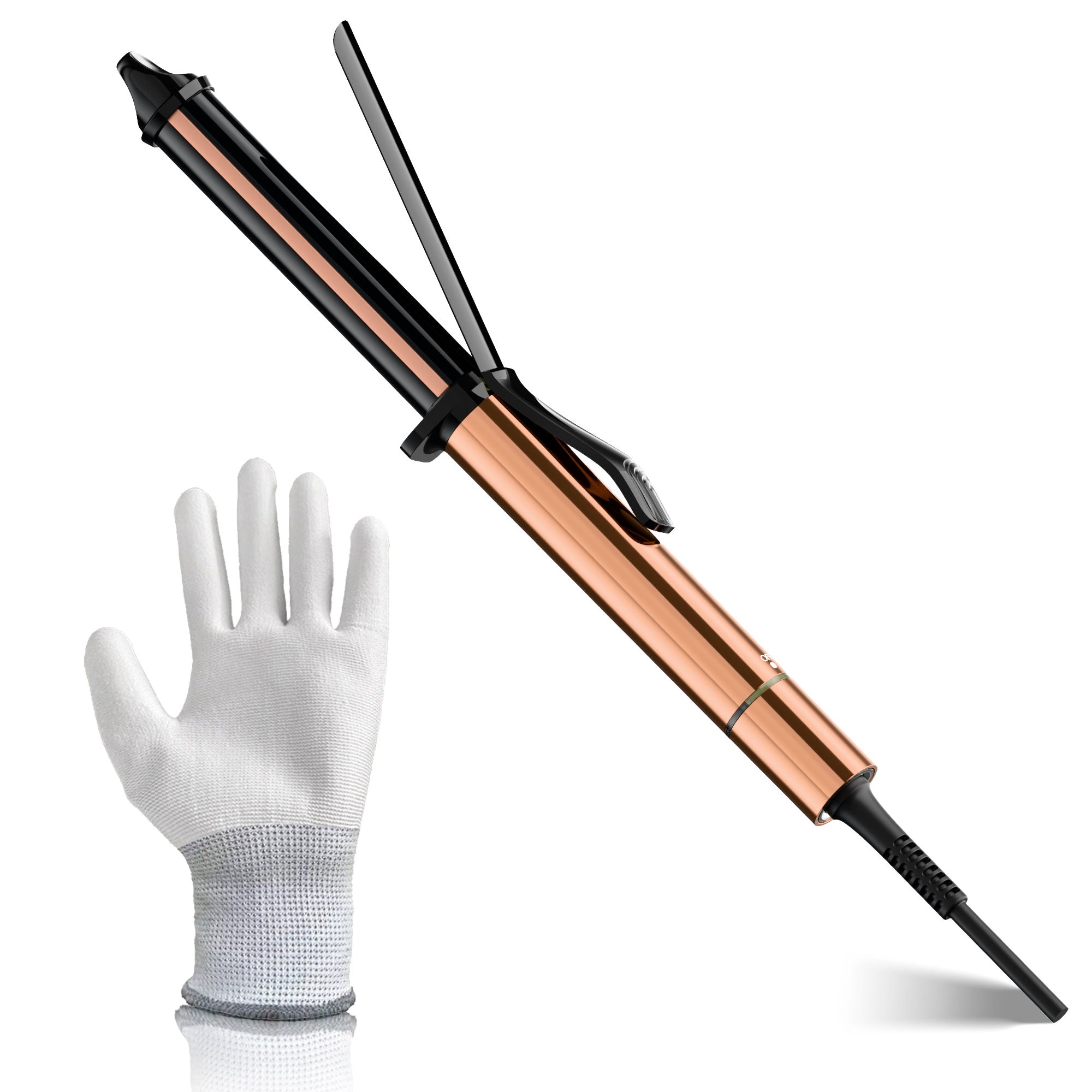 NICEBAY Hair Curling Wand, Curling Iron Professional Ceramic， Hair Curler Wand， Dual Voltage