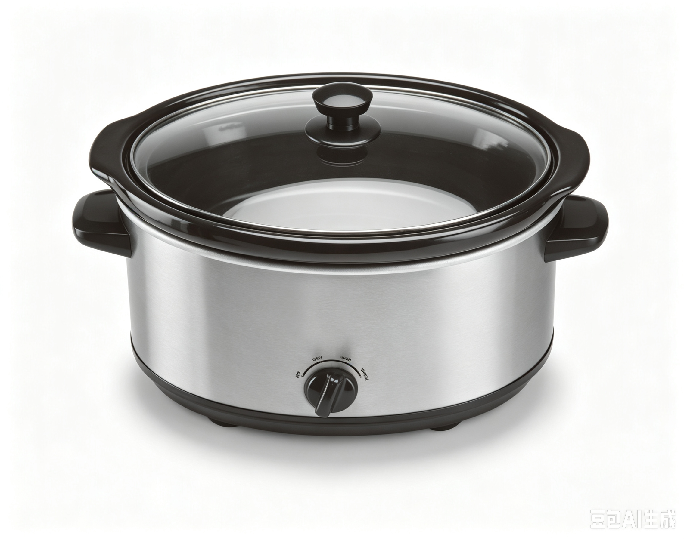 WHALLSE 7QT Slow Cooker, Stainless Steel Housing