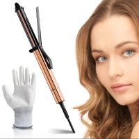 NICEBAY Curling Iron,Hair Curling Wand with Ceramic Coating, Professional Hair Curler 1 inch
