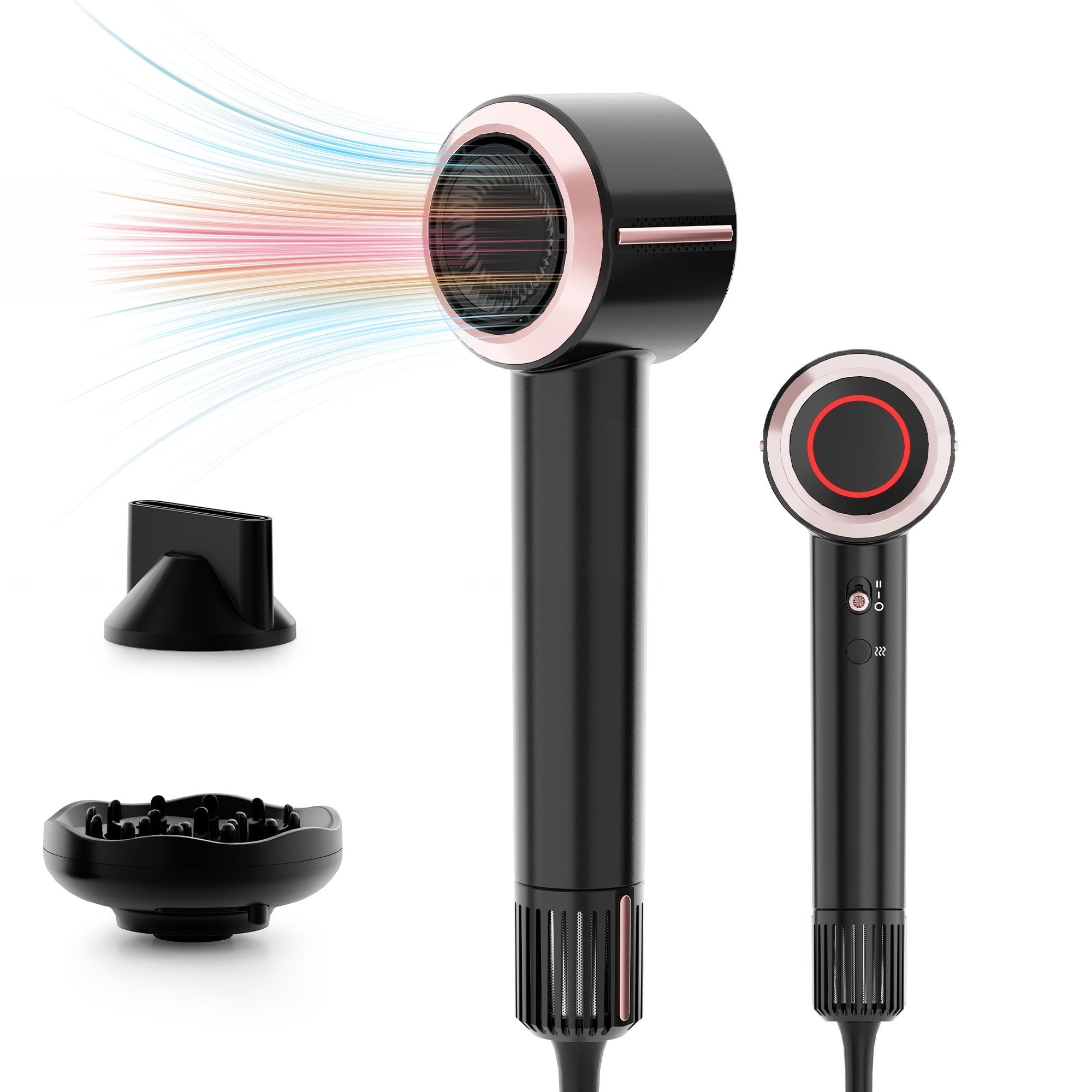 NICEBAY Hair Dryer, Hair Dryer, High-Speed Ionic Low Noise Blow Dryer with Brushless Motor for Fast Drying