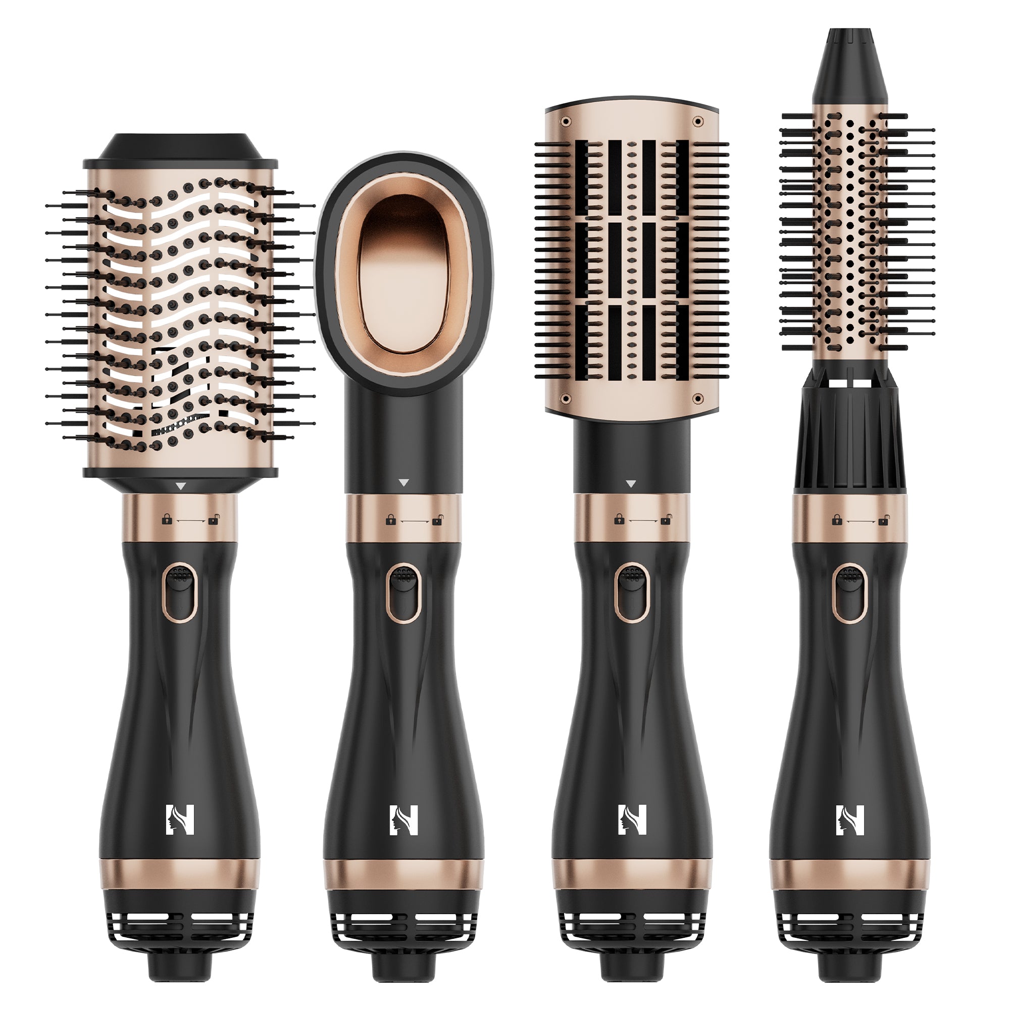 NICEBAY Hot Air Hair Brush, Blow Dryer Brush, Hot Air Styling Brush, Blowout Brush, Hair Dryer Brush for All Hair Types