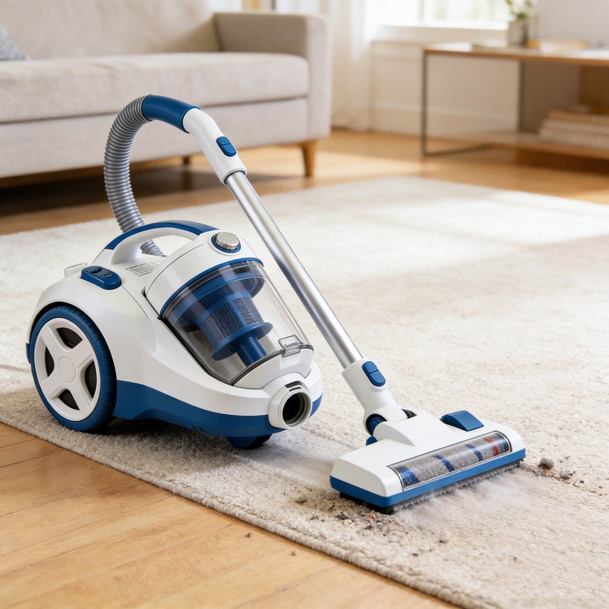WHALL WhirlWind Bagless Canister Vacuum, 2.5L Lightweight Vac for Carpets & Hard Floors