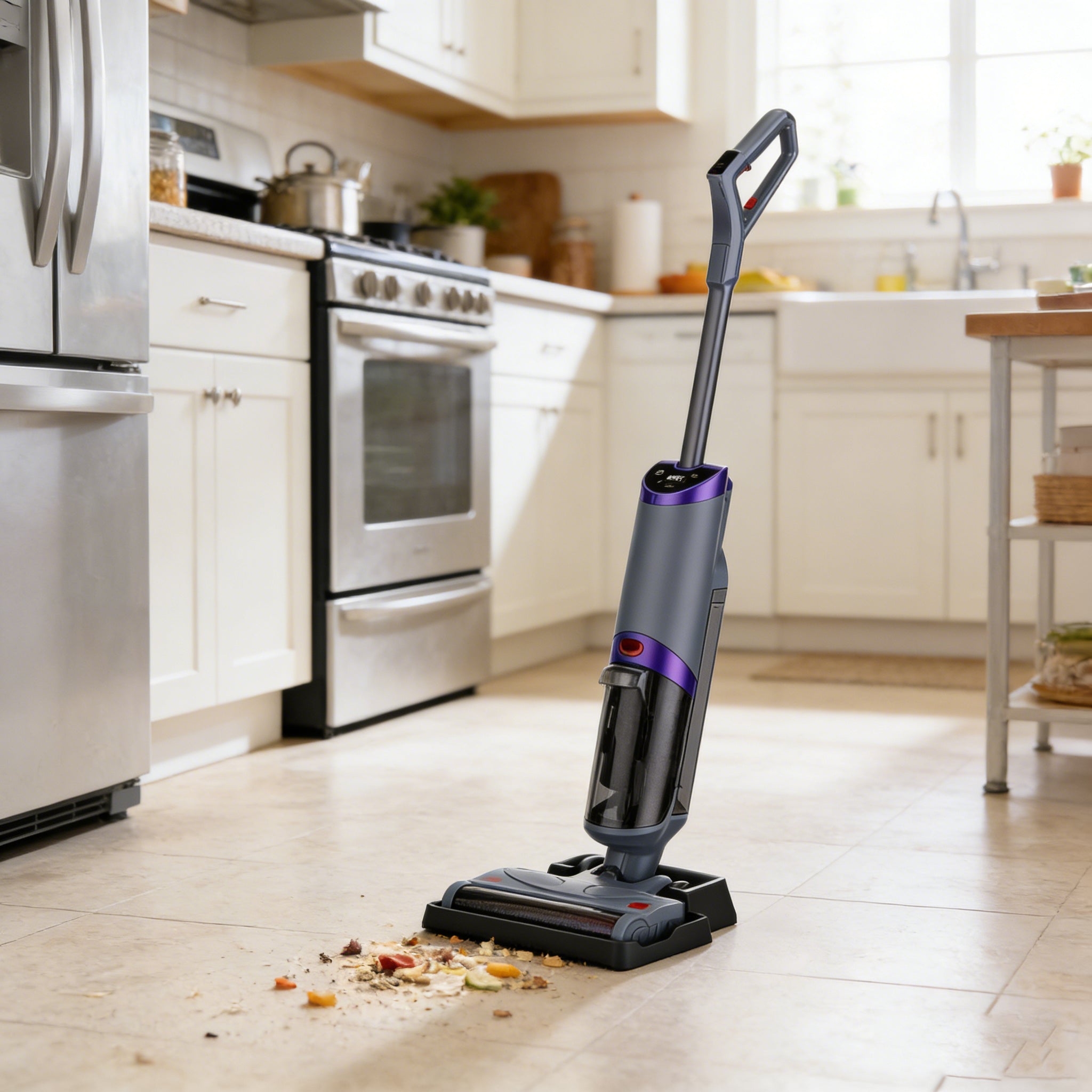 WHALL Wet Dry Vacuum Mop All-in-One with Auto Self-Cleaning, 35Mins Runtime & Edge Cleaning
