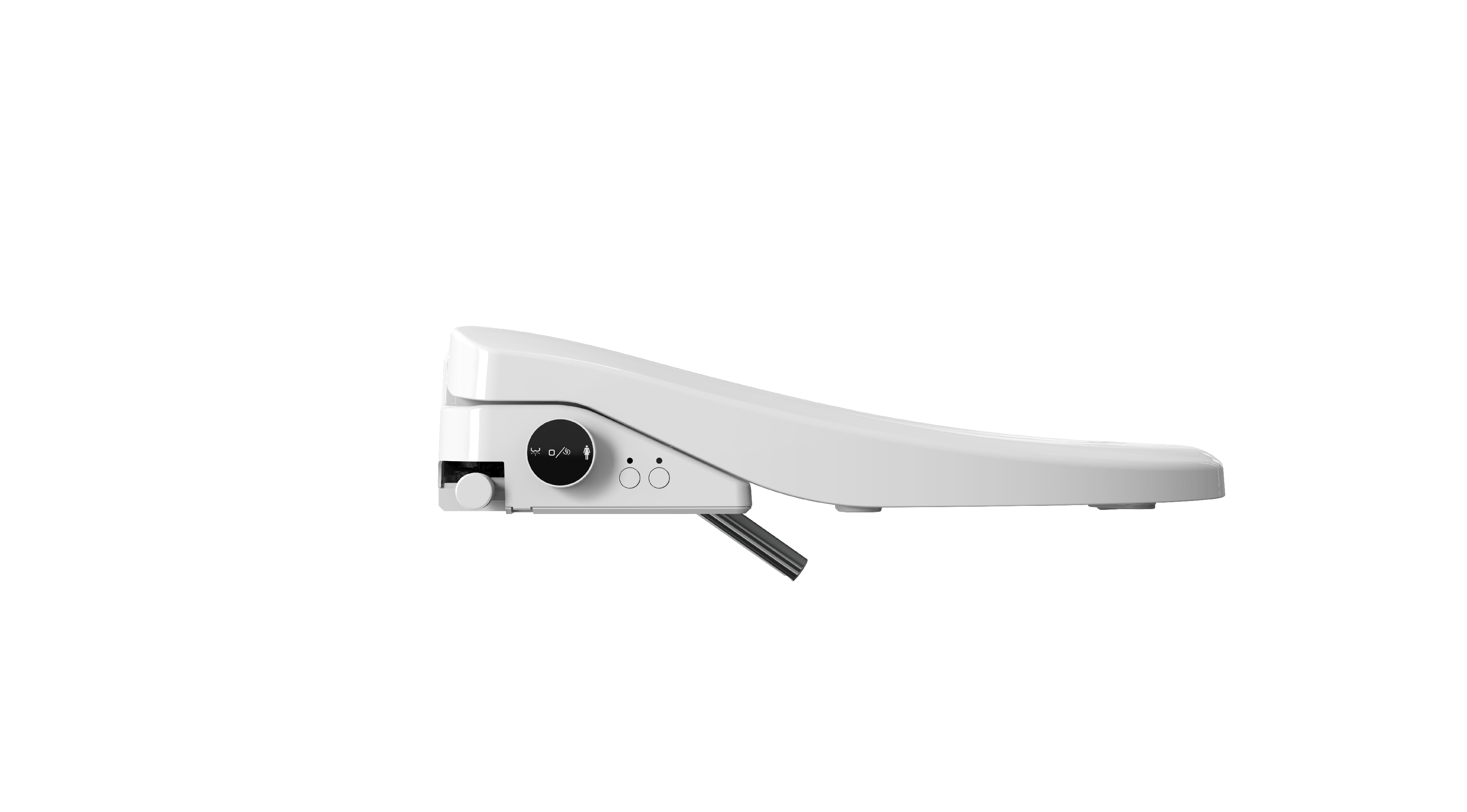 WHALLULTRA-Slim Non-Electric Bidet Attachment with Retractable Dual Nozzles & Adjustable Pressure