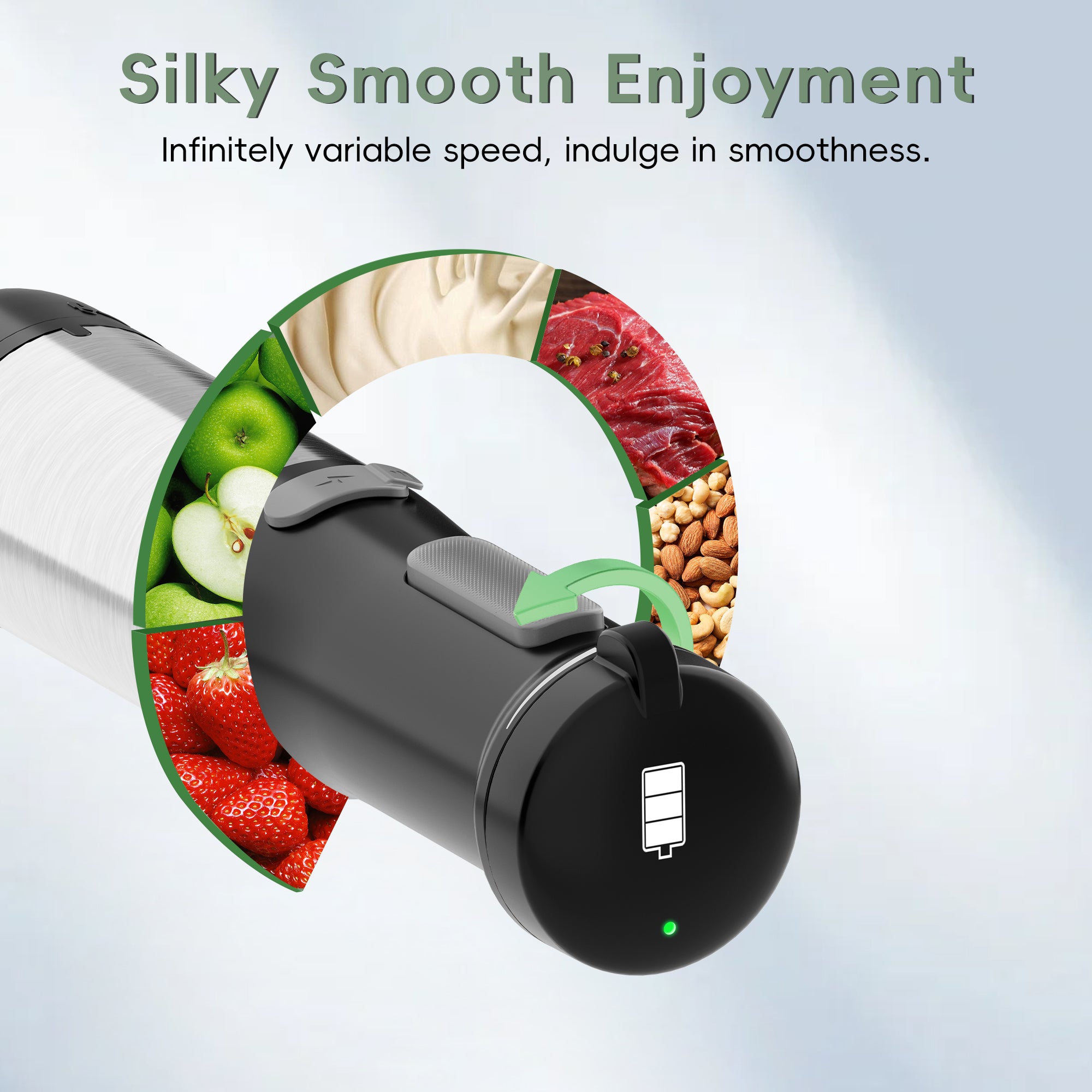 WHALL Cordless Rechargeable Immersion Blender – Portable Stick Design with Whisk, Milk Frother, 700ml Beaker