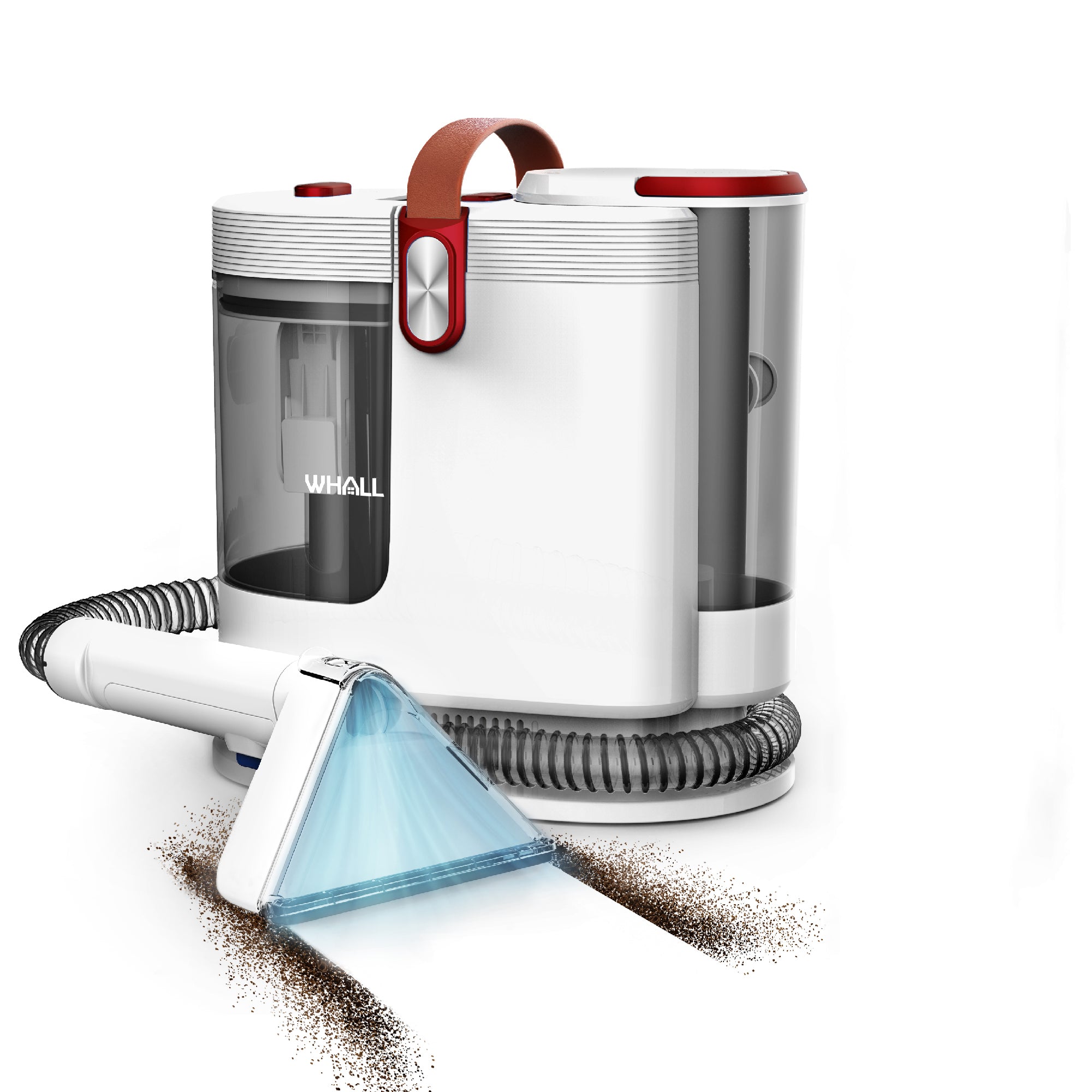 WHALL Portable Carpet Cleaner on Upholstery for Pet Stains