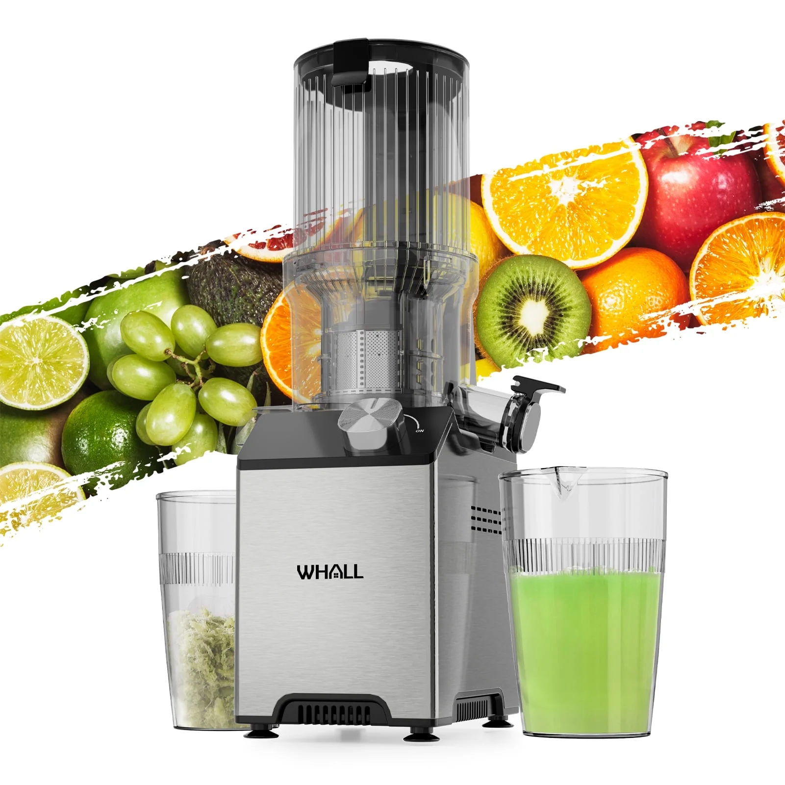 WHALL Slow Juicer, Cold Press Juicer for Vegetables & Fruits,Masticating Juicers.