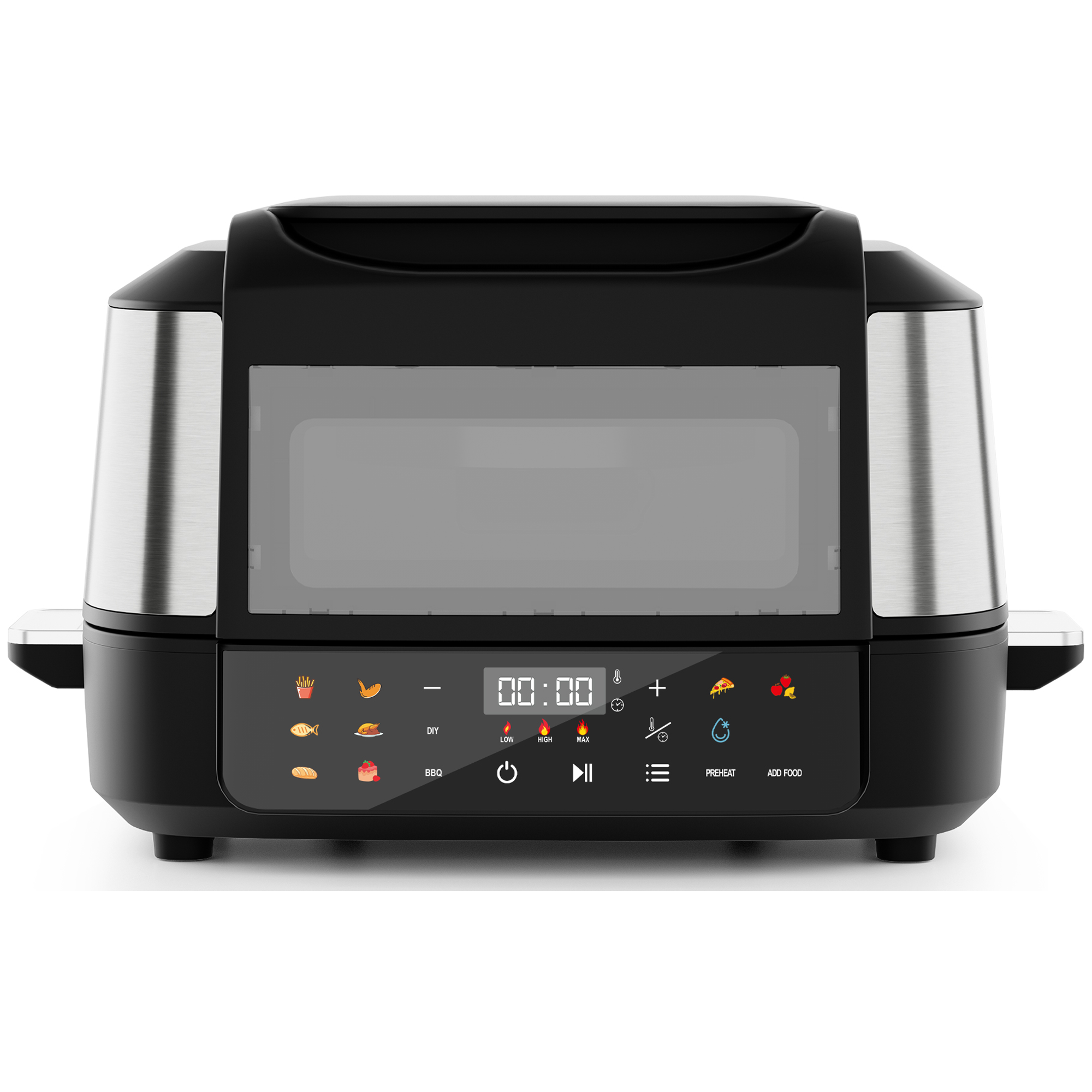 WHALL 12‑in‑1 Indoor Grill, 1800W Multi‑Function Countertop Cooker, Air Fry